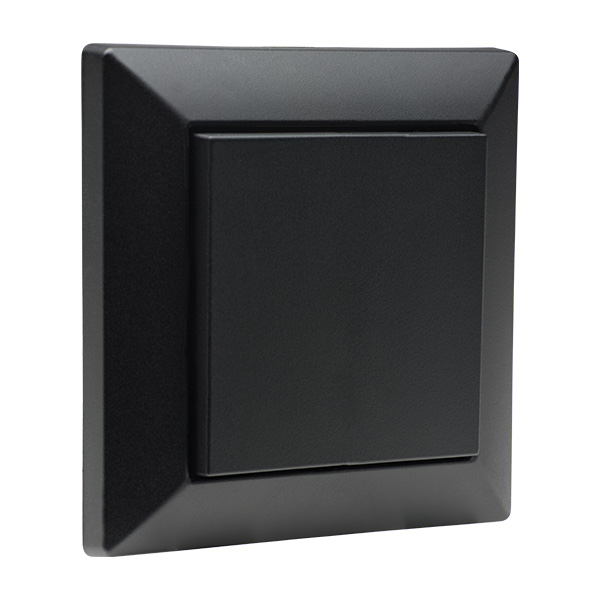 15187 - Matt Black Kinetic Single Switch for Casambi - Two Scenes